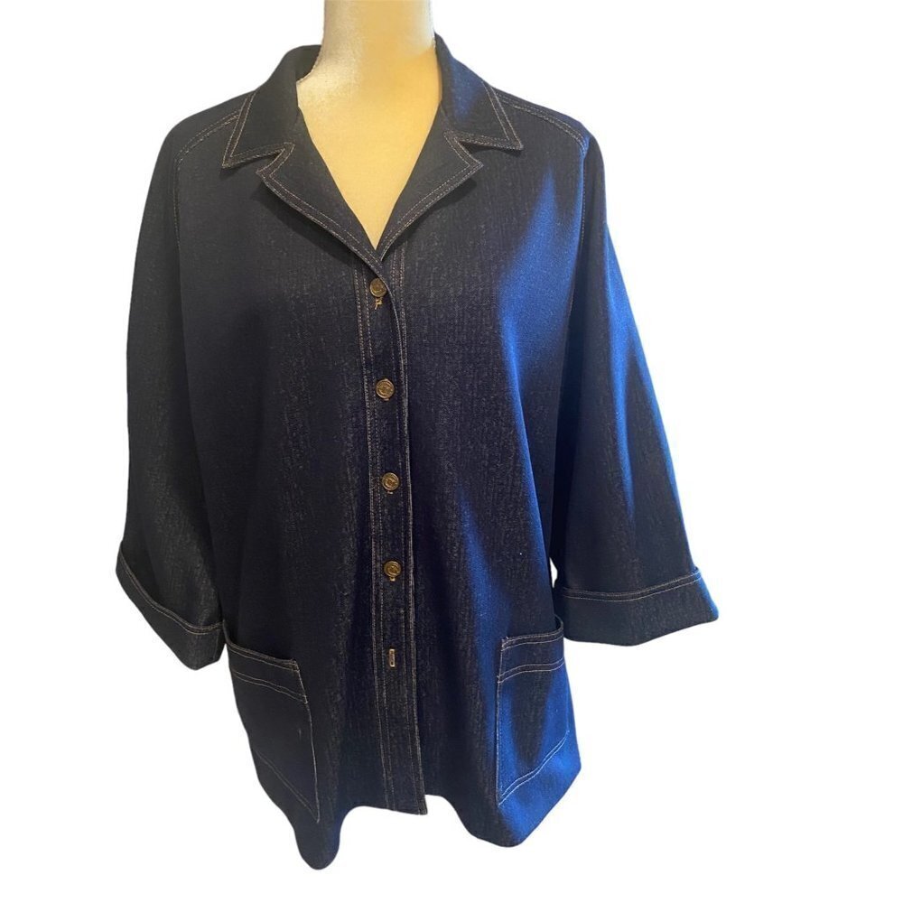 Lady Graff Vintage Denim Jacket, XL